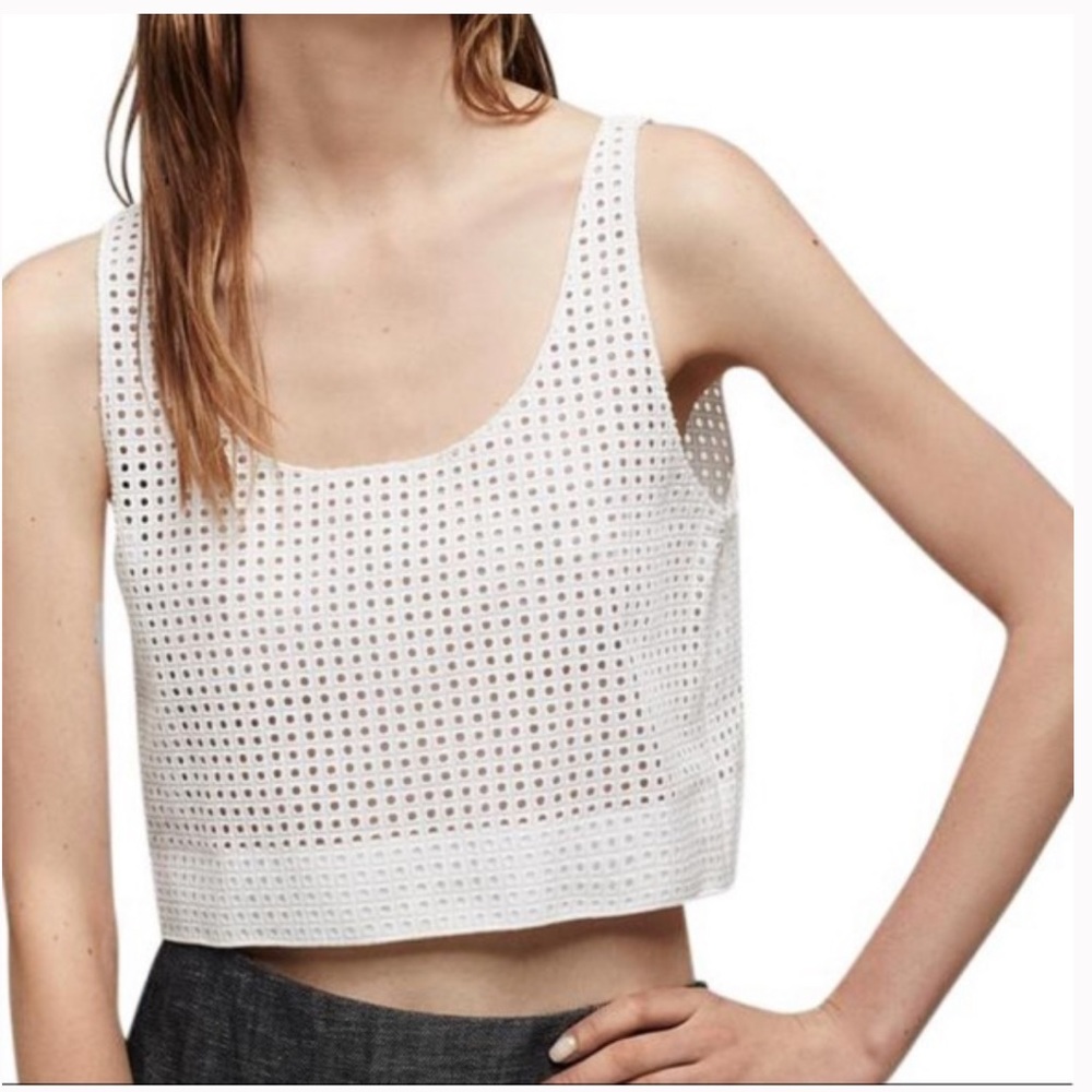 Rag & Bone Lakewood Eyelet Crop Top